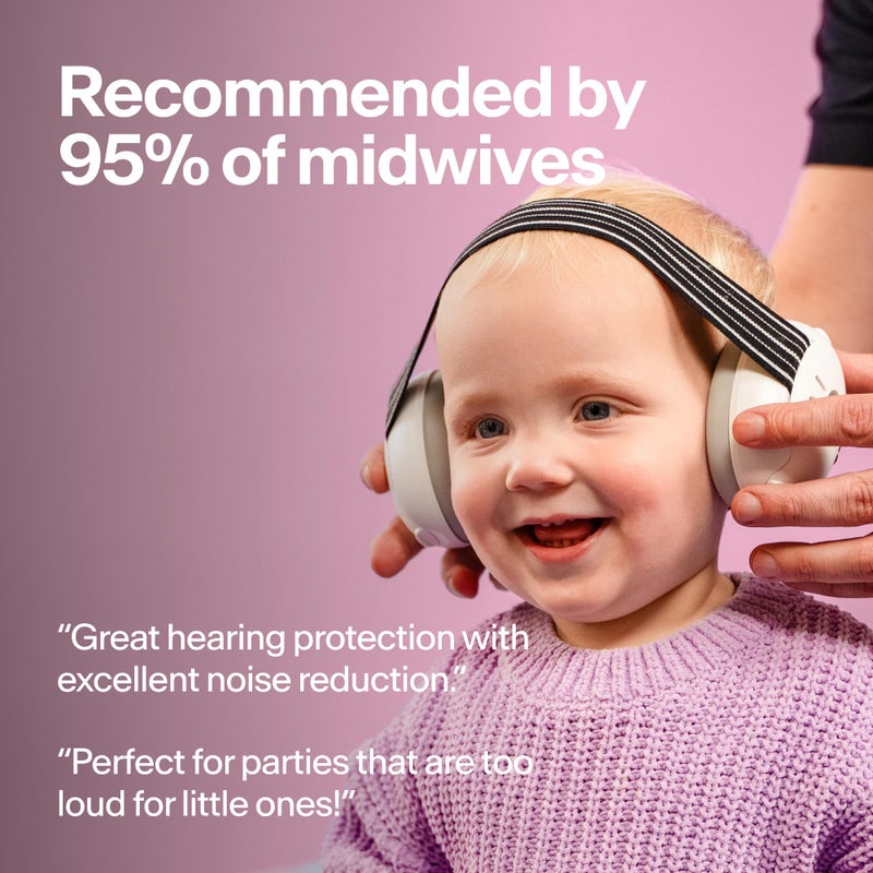 ALPINE HEARING PROTECTION Alpine Muffy Baby Ear Protection for Babies and Toddlers up to 36 Months - CE & ANSI Certified - Noise Reduction Earmuffs - Comfortable Baby Headphones Against Hearing Damage & Improves Sleep - Pink - Image 4